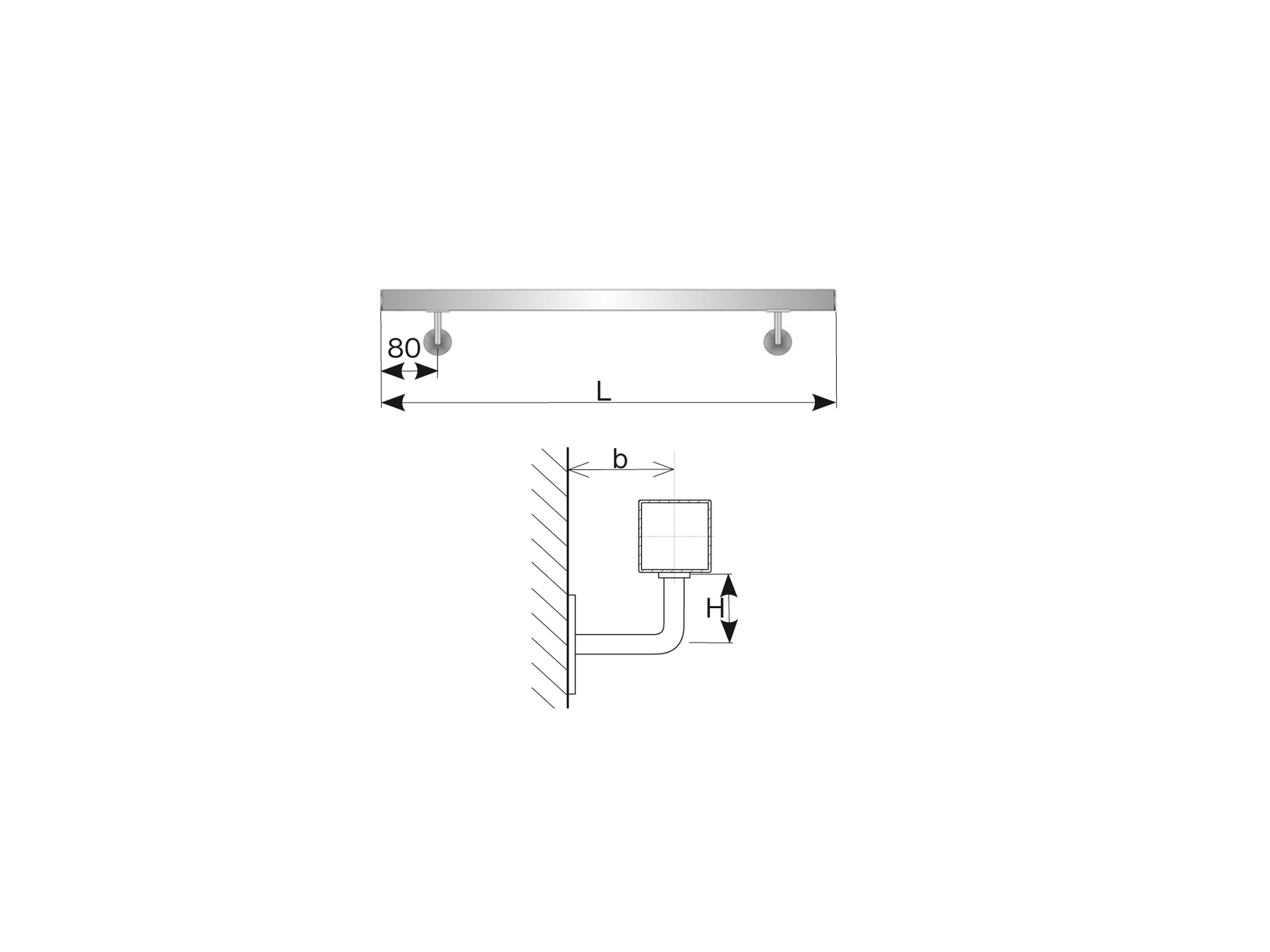Madlo AISI304, 40x40mm/L4000mm