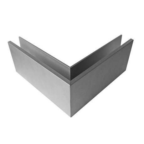 Oldalperemes alumínium profil - külső sarok