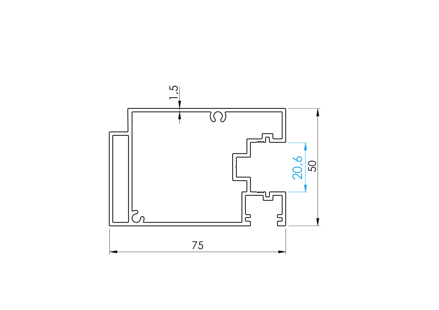 Kapuprofil a Design 2 számára
