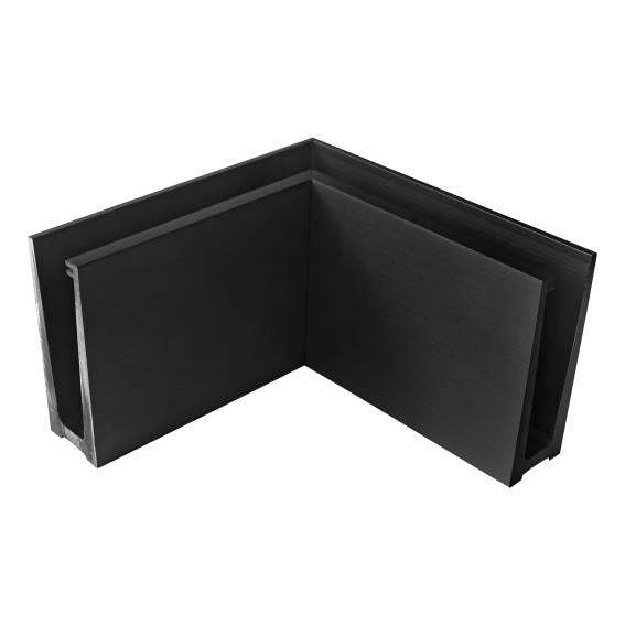 Belsősarokelem üvegkorláthoz alumíniumprofillban