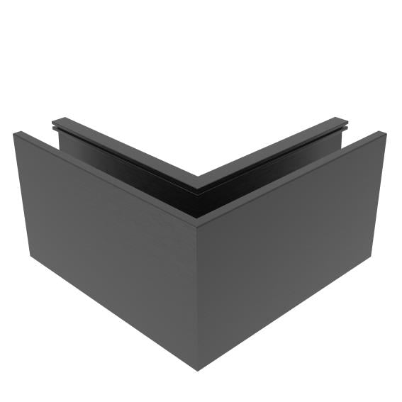 Alumínium profil - belső sarok (fekete)