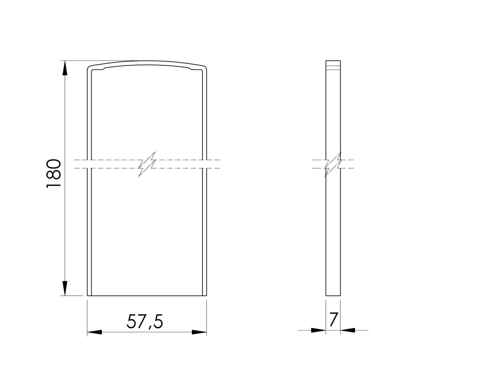 Végzáró alumínium profilhoz AL/0004-ECO-S-E