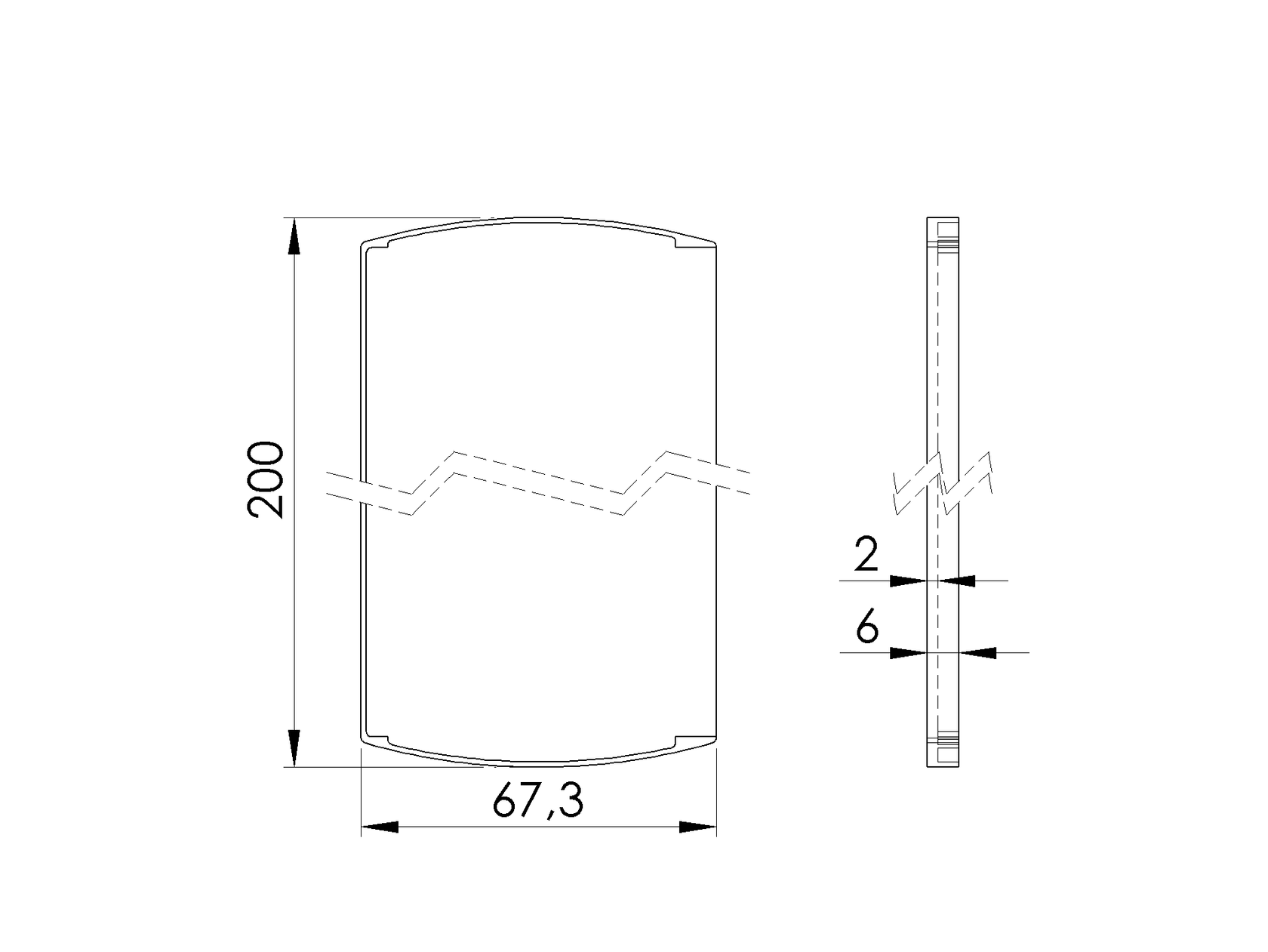 Végzáró alumínium profilhoz AL/0005-UNO-S-E
