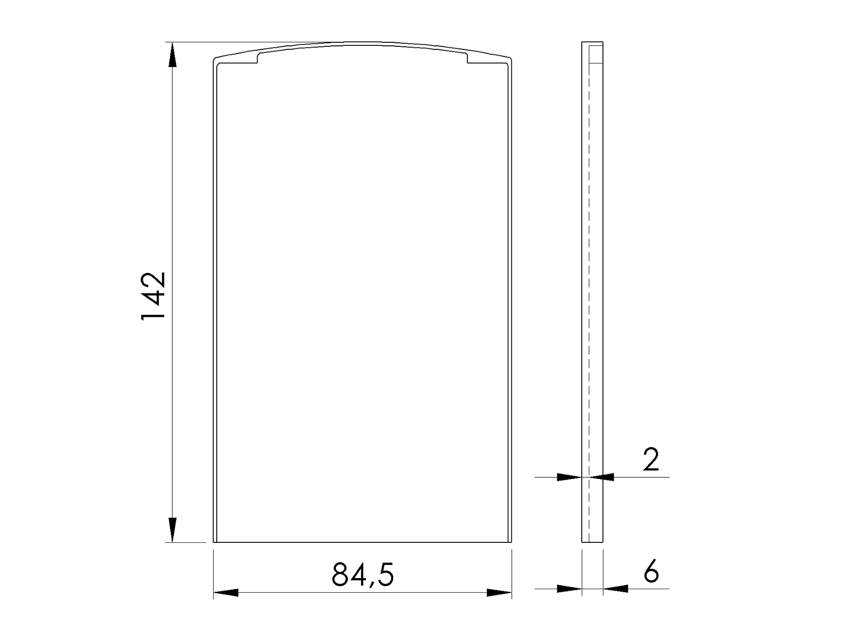 Végzáró alumínium profilhoz AL/0008-ProXL-S-E