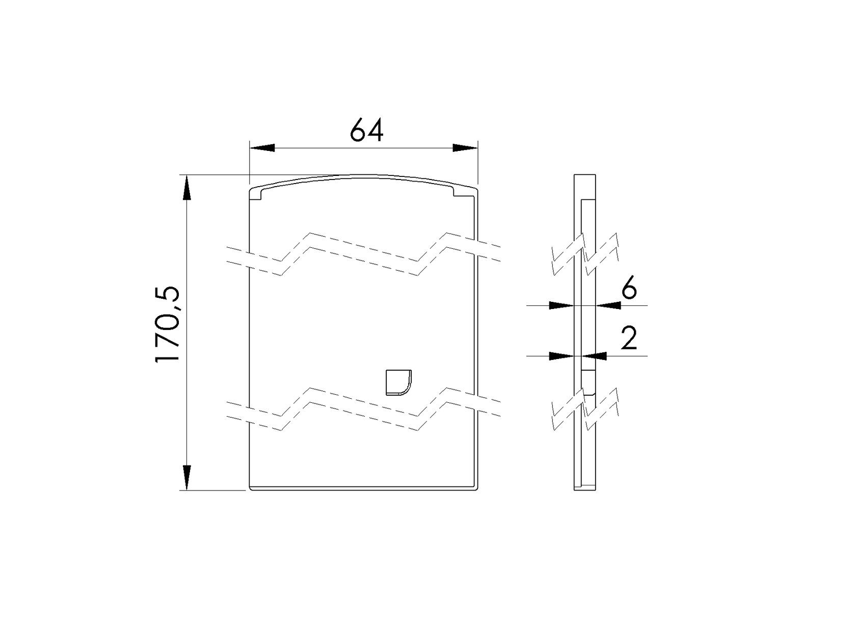 Végzáró alumínium profilhoz AL/0011-LIGHT-N-E