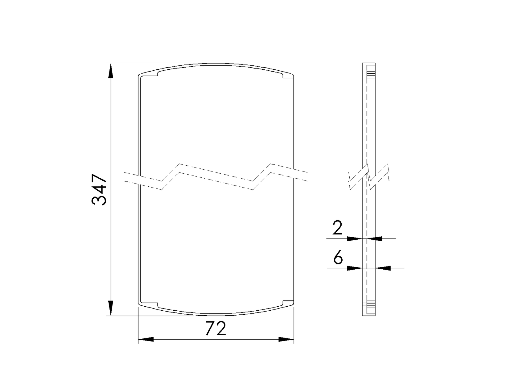Végzáró alumínium profilhoz AL/0011-ProXL-N-E
