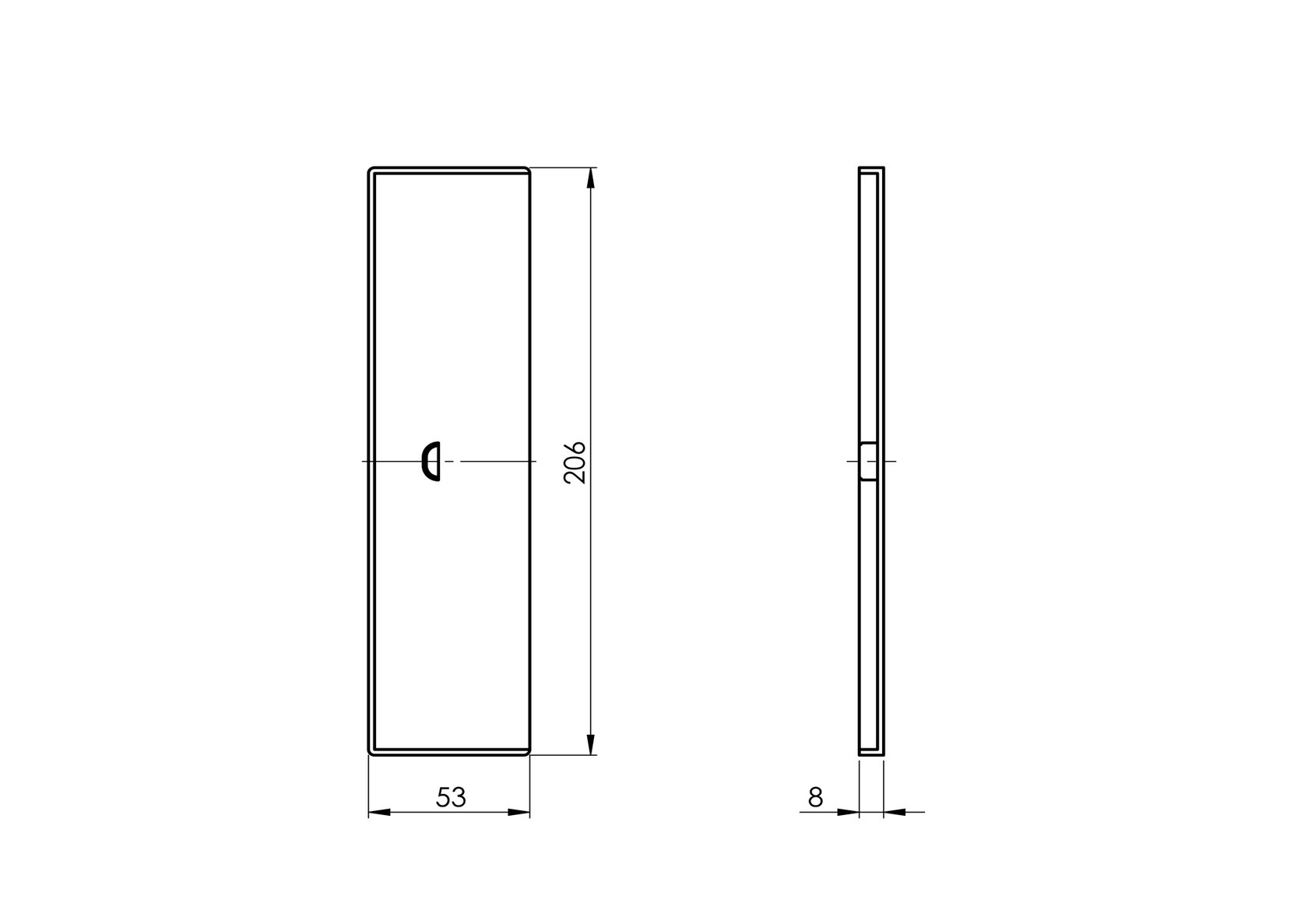 Végzáró alumínium profilhoz AL/0011-N-E