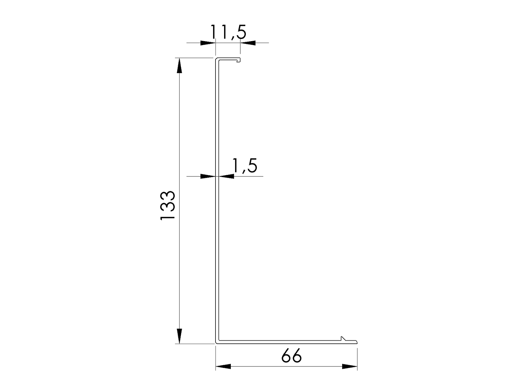 Takarólemez AL/0005-UNO profilhoz