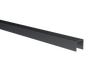 U AL 15x15x2 mm-es üvegezőprofil 6–8 mm-es üveghez, fekete eloxált