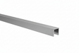 U AL 15x15x2 mm-es üvegezőprofil 6–8 mm-es Glass INOX effekt üveghez