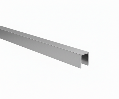 U-profil 20x30x2 mm, 10–12 mm vastag üveghez, eloxált