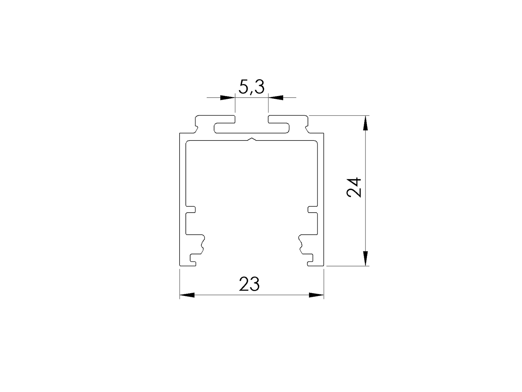 Alumínium profil LED világításhoz