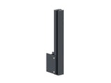 Aluminium Post Set 56×60 - 0.5m, Side Mounting with Covers, Intermediate - Anthracite RAL 7016