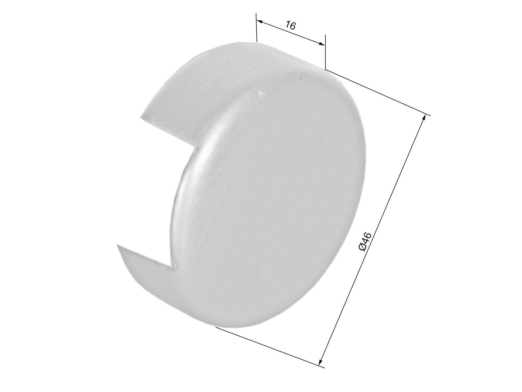 Beltéri üvegkorlát kapaszkodó véglezáró