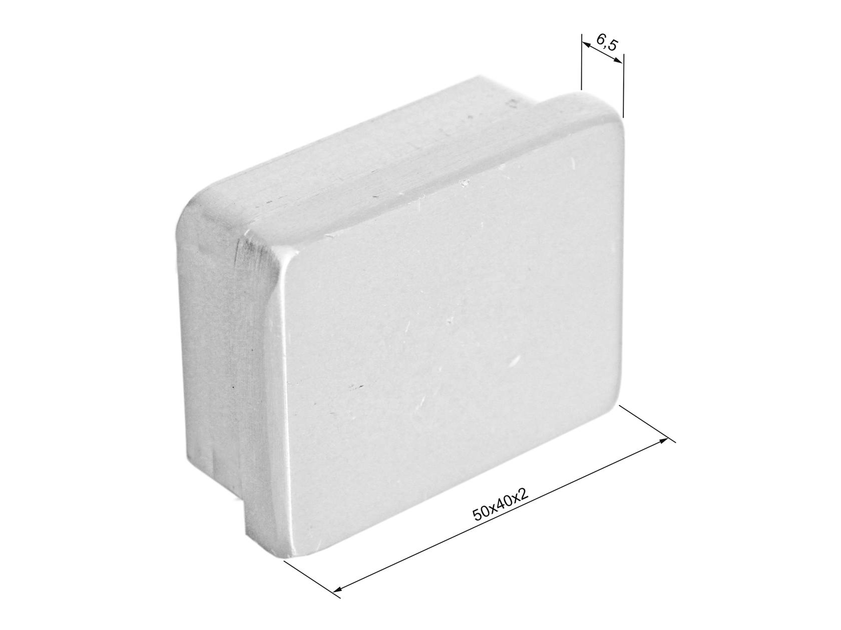 Beltéri üvegkorlát kapaszkodó véglezáró