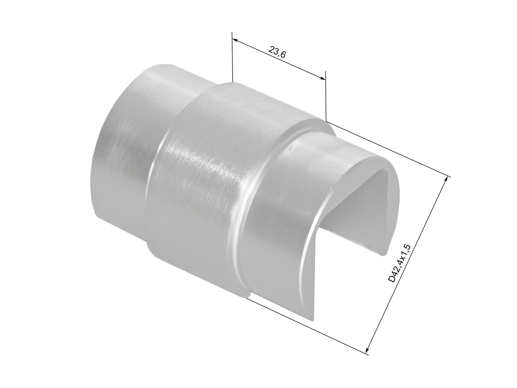 Alumínium hoszbantoldó nútos körkapaszkodóhoz