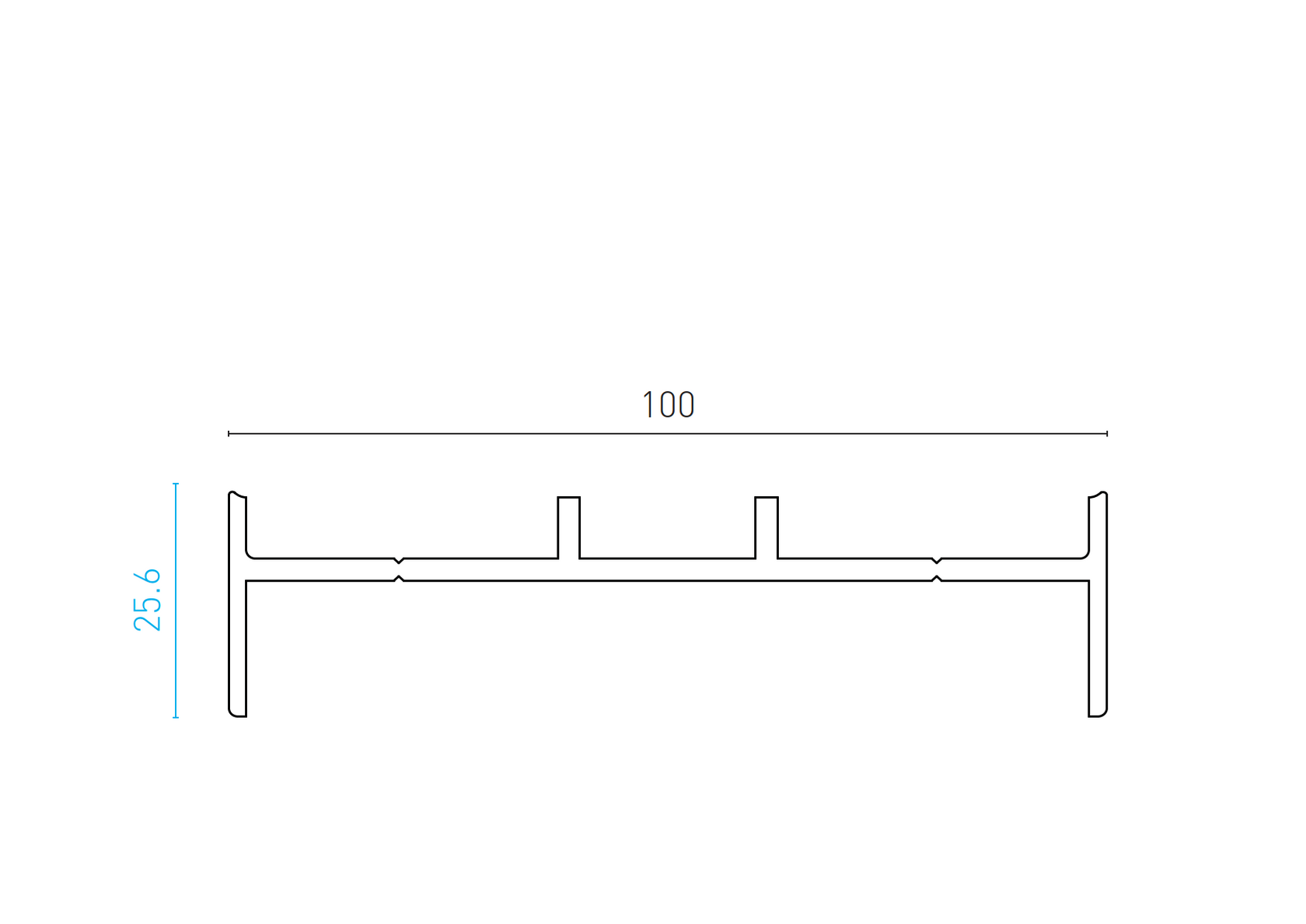 Adapter az alumínium oszlophoz 100x100 - 6000mm