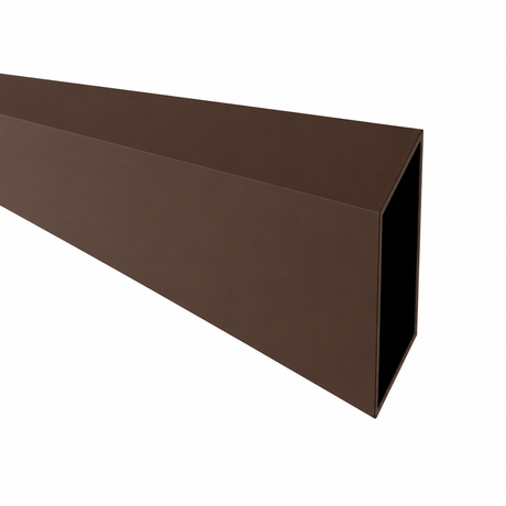 Aluminum Rhomboid Fence Slat 20 x 105 - 6.0 m Brown RAL 8017