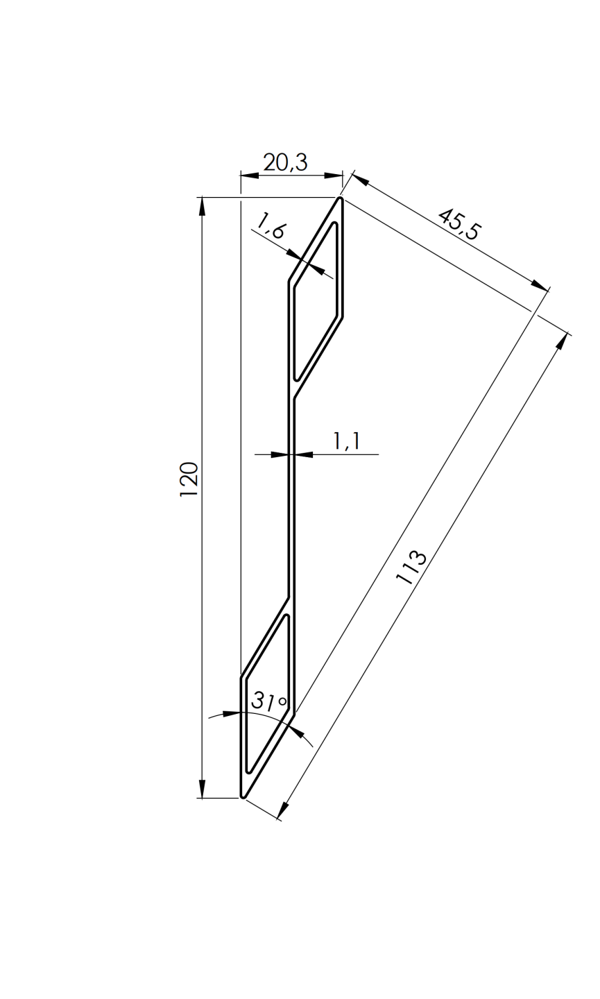 Alumínium kerítés redőny 20x120-3000mm