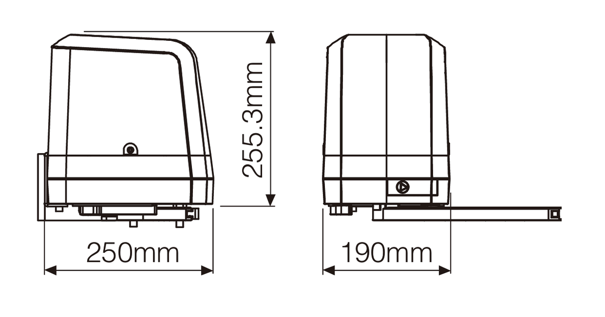 Rollkit csuklóhajtás kétszárnyú kapuhoz, készlet