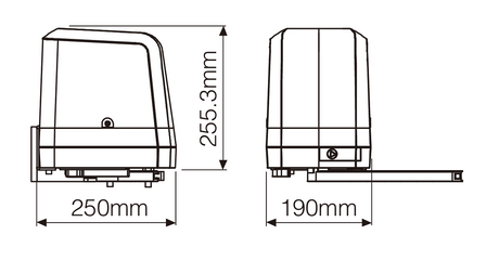 Rollkit csuklóhajtás kétszárnyú kapuhoz, készlet