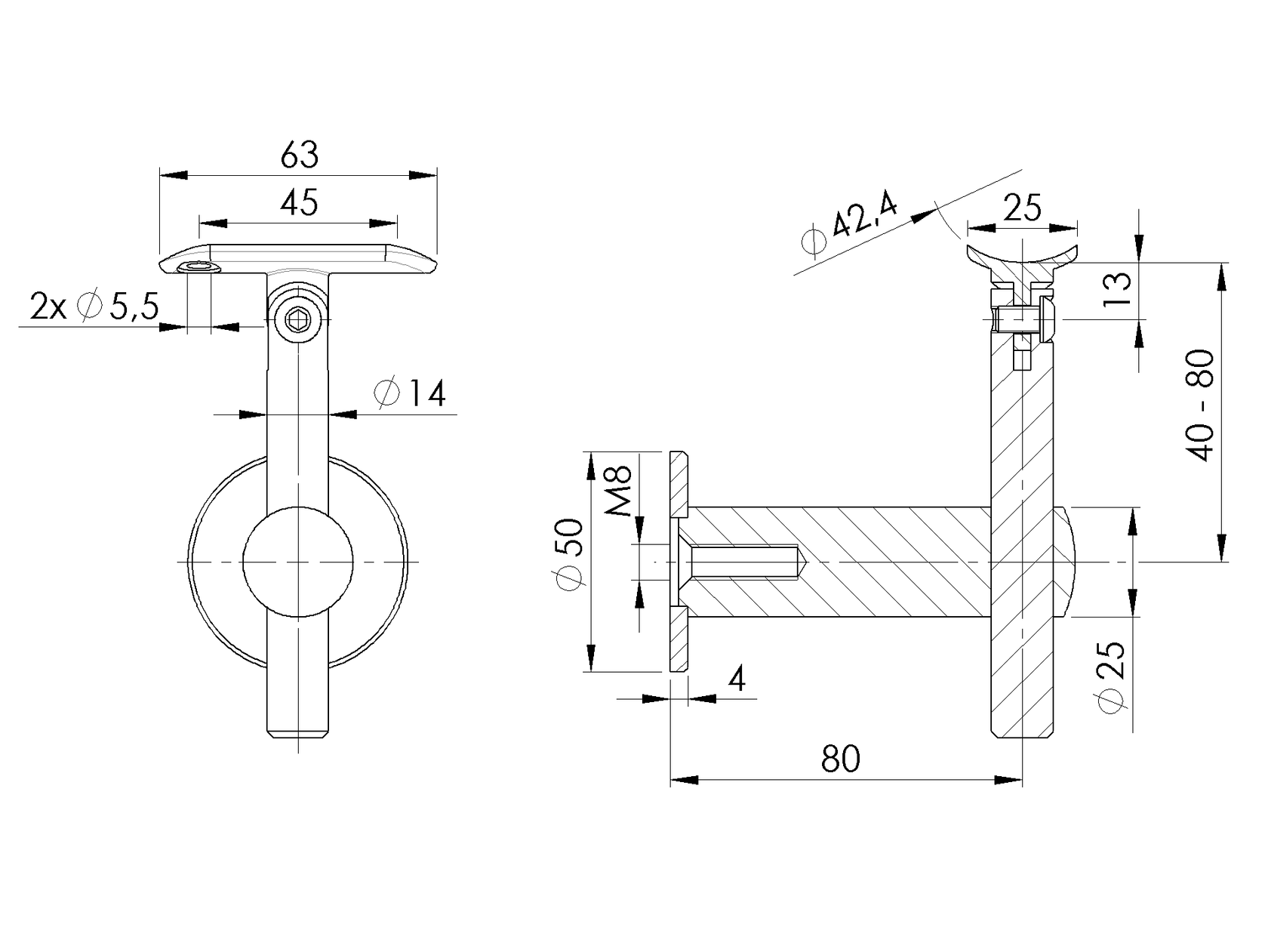 Fali kapaszkodótartó