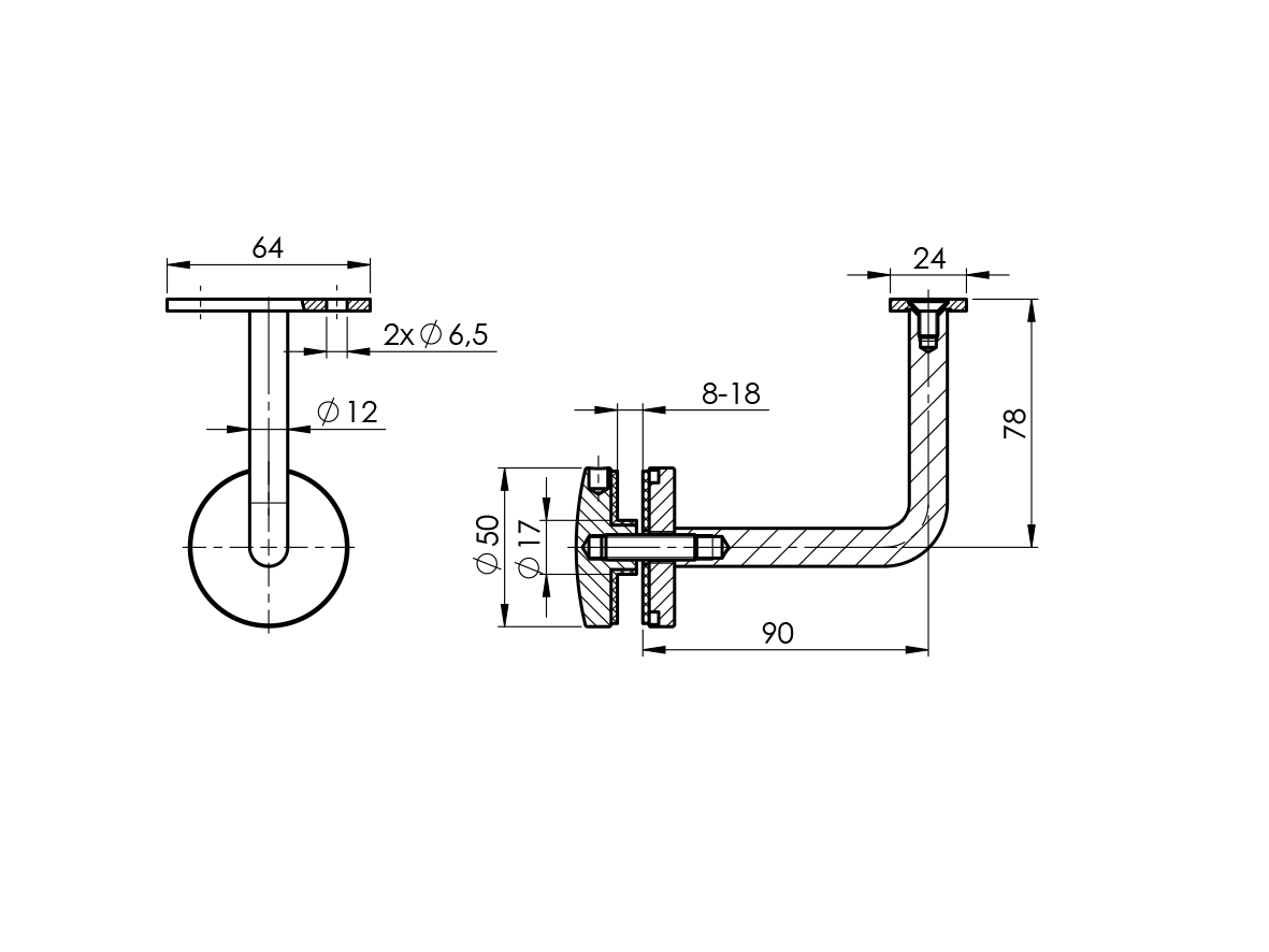 Kapaszkodótartó üvegre