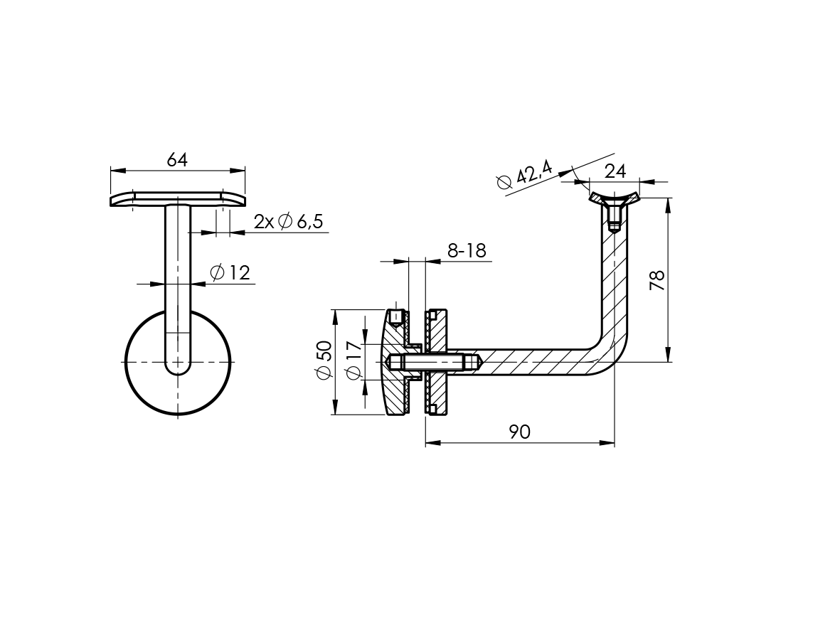 Kapaszkodótartó üvegre