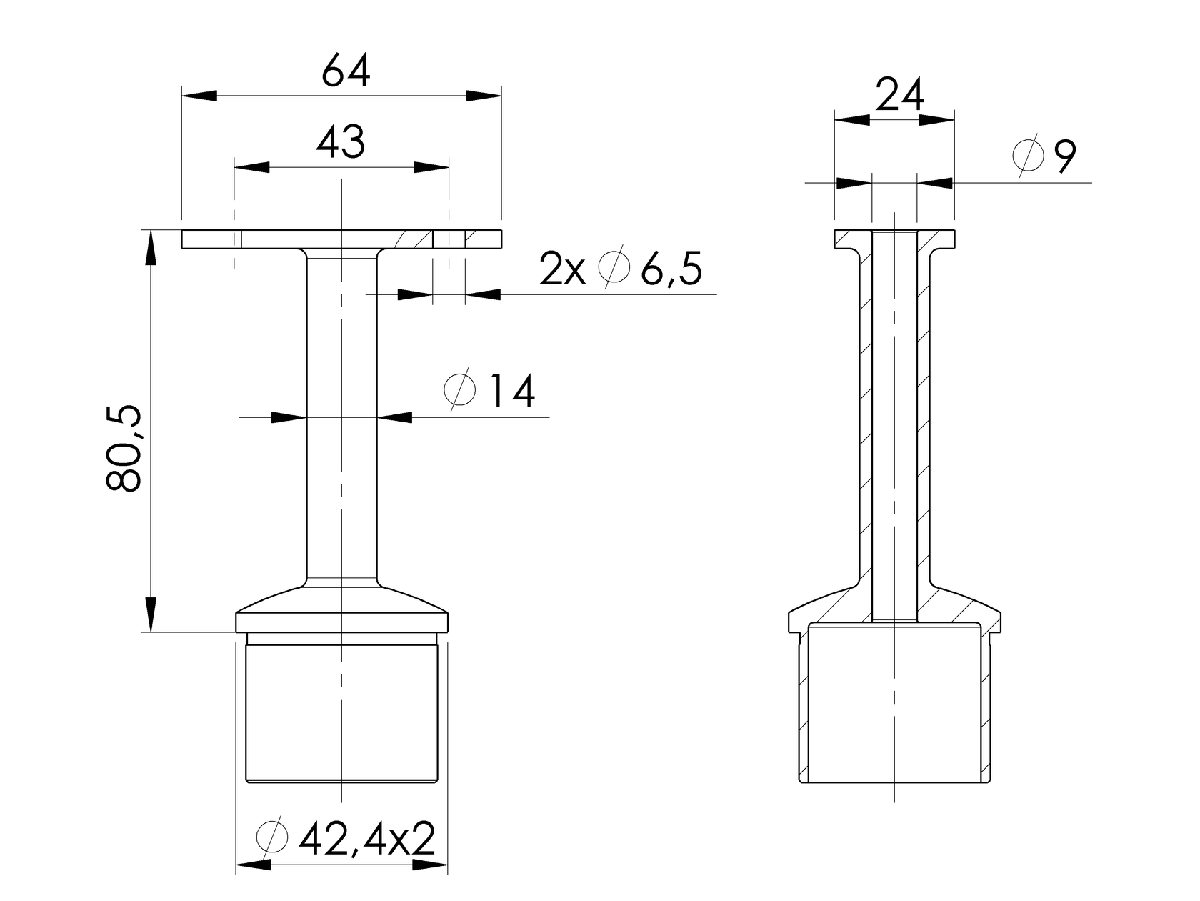 Merev kapaszkodótartó