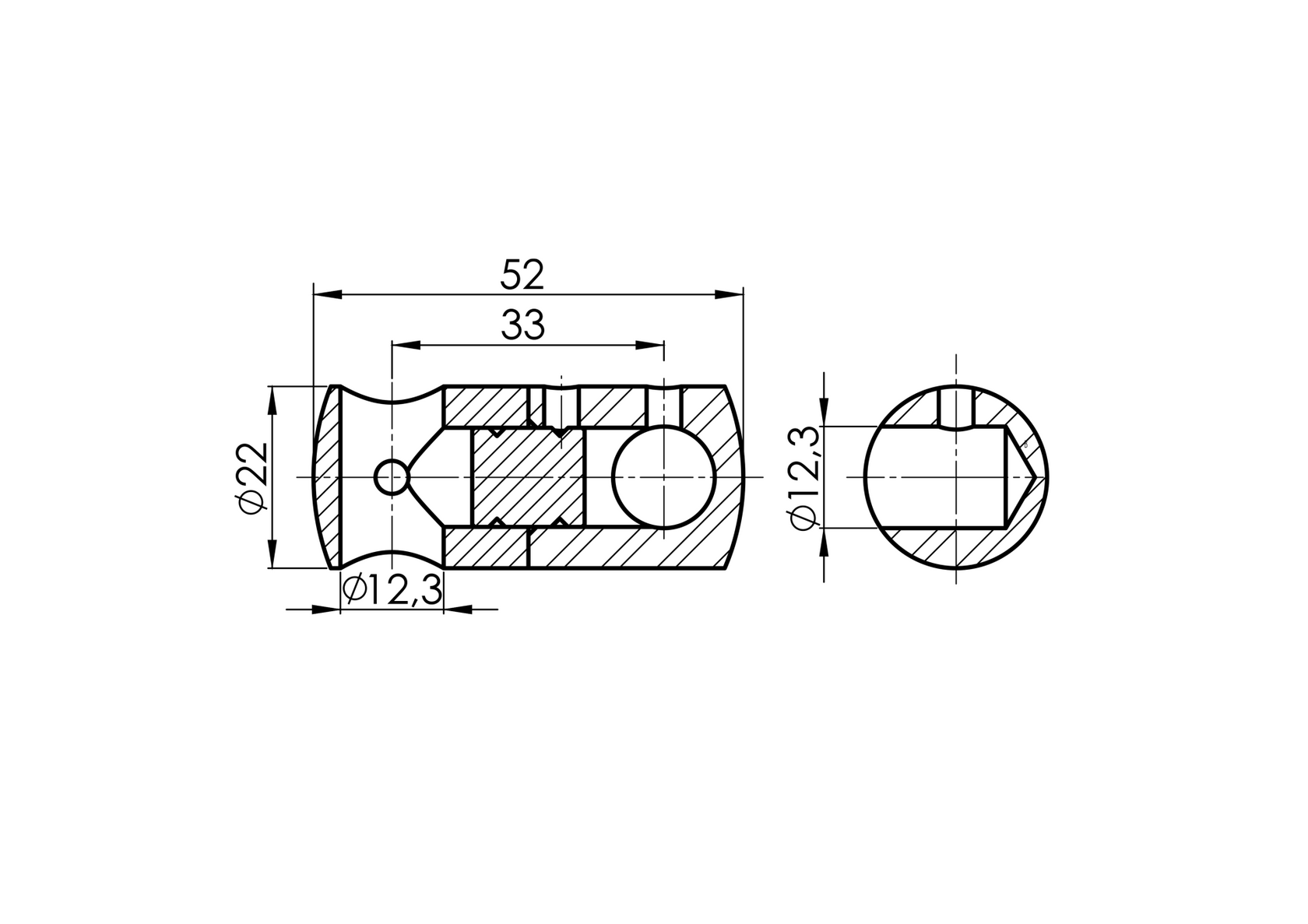 Pálcatartó vertikális pálcás korláthoz