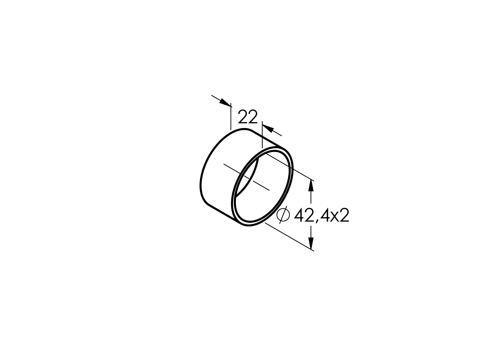 Távtartó - vertikális pálcás korláthoz