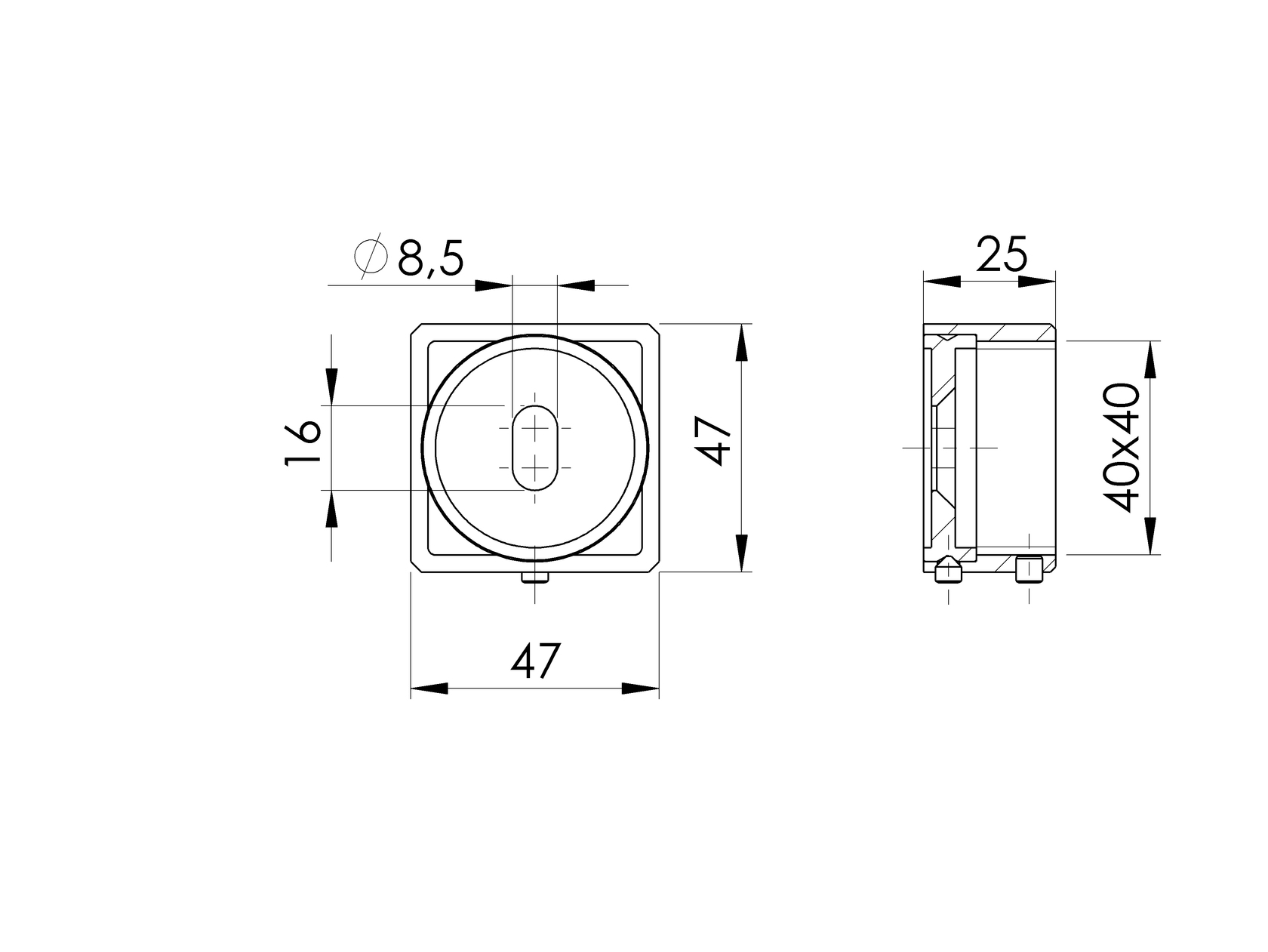 Falibekötő zártszelvény kapaszkodóhoz