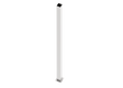 Stainless Steel Post 80x80-2000, with Mounting Flange, Natural