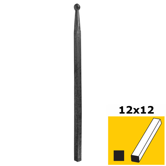 Pálcahegy golyóval h350, b14, n12x12mm