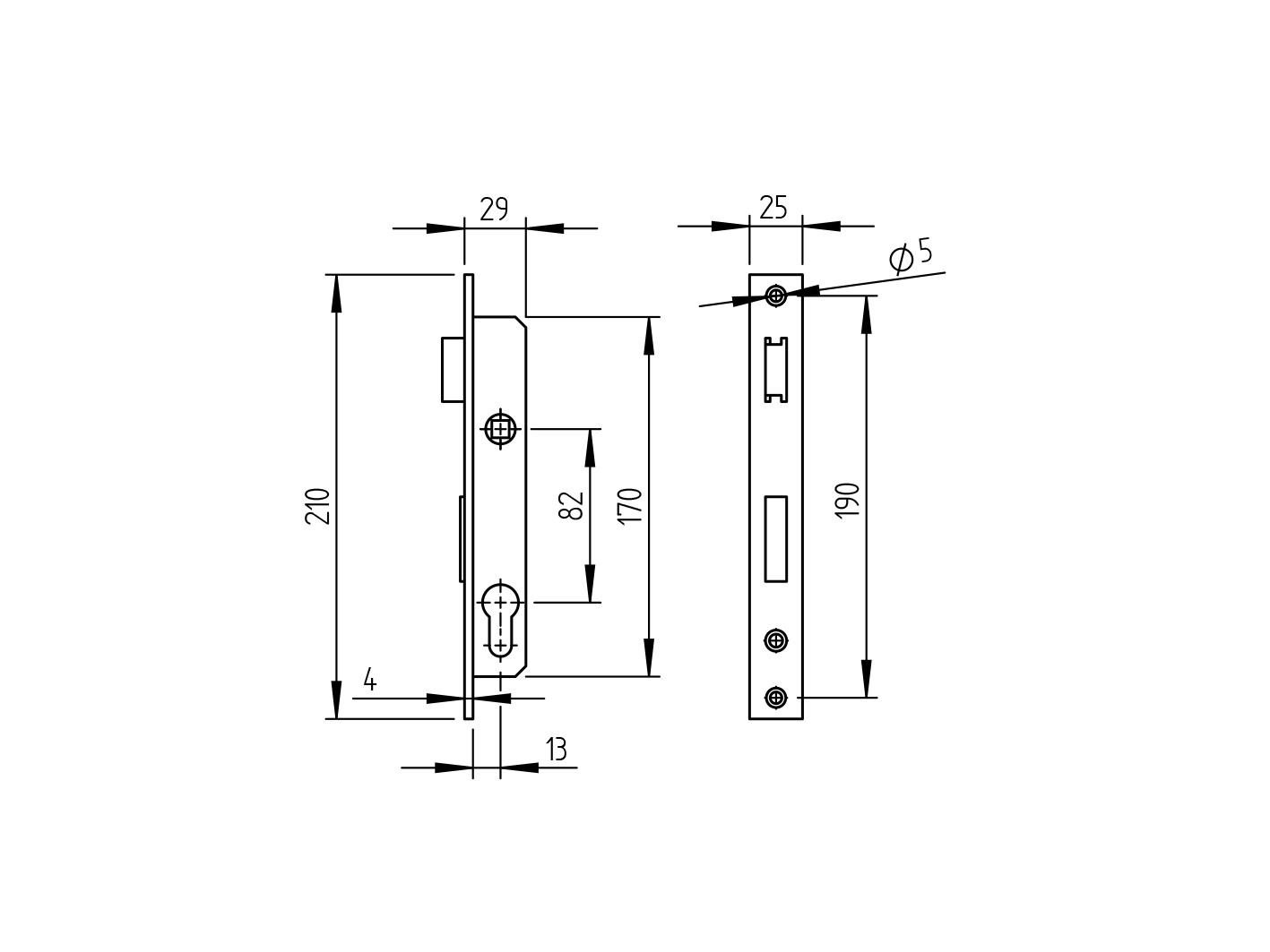 Portálzár 30x30 zártszelvénybe