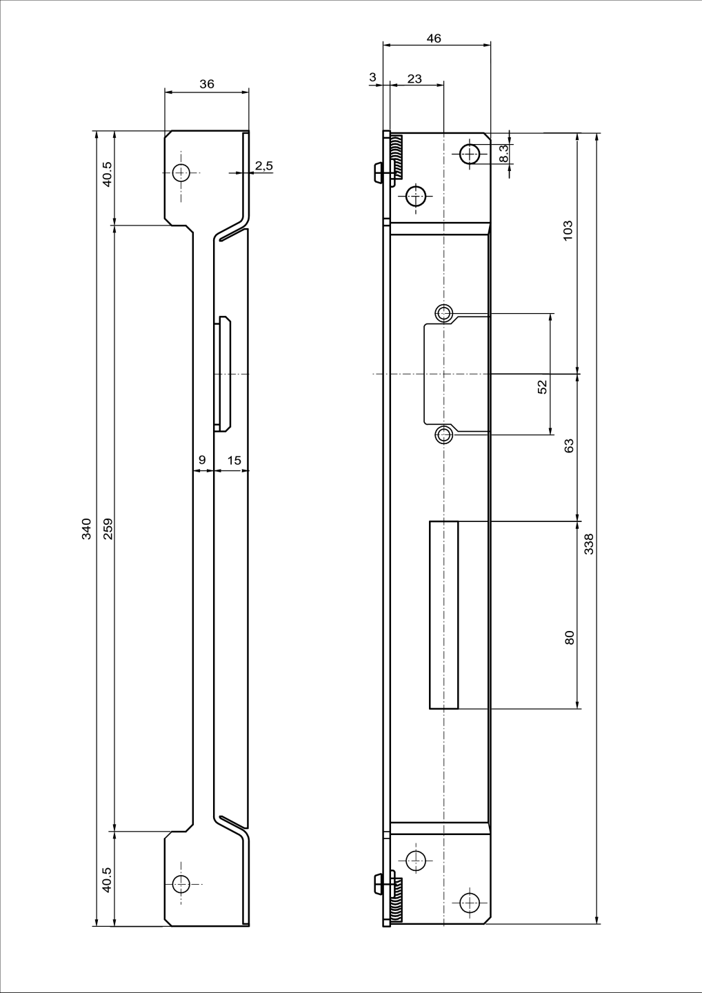 Elektromos kapuzártok + ütköző