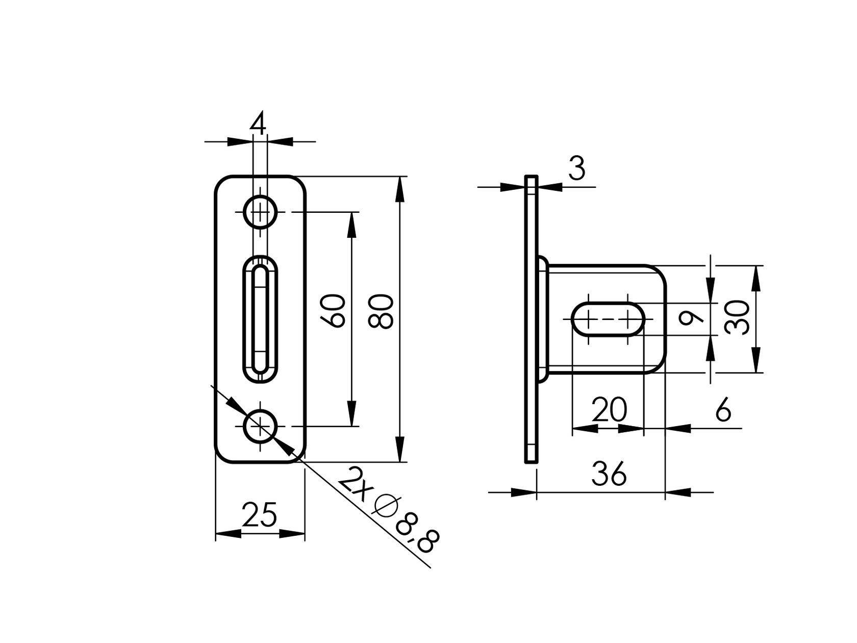 Kerítéskeret tartóelem