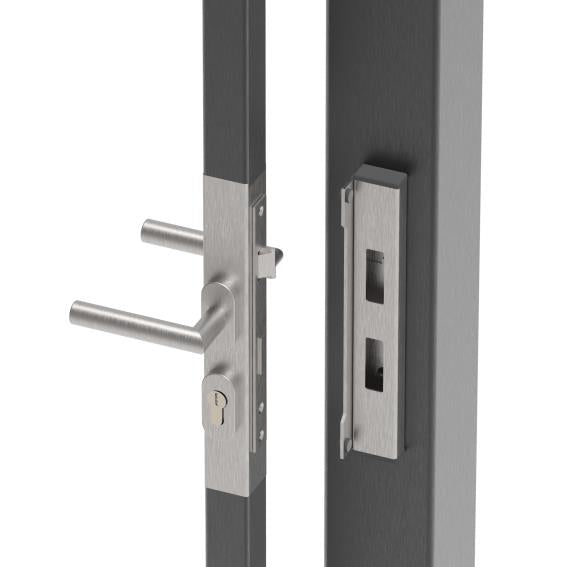 Zárkészlet 40x40 AISI 304