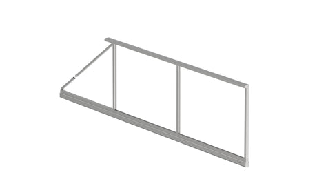 Galvanized Cantilever Sliding Gate Frame 6x2.125 m, Unwelded, with Tensioner - Natural - SET - PRO