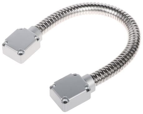 Stainless steel cable protector, for swing gates