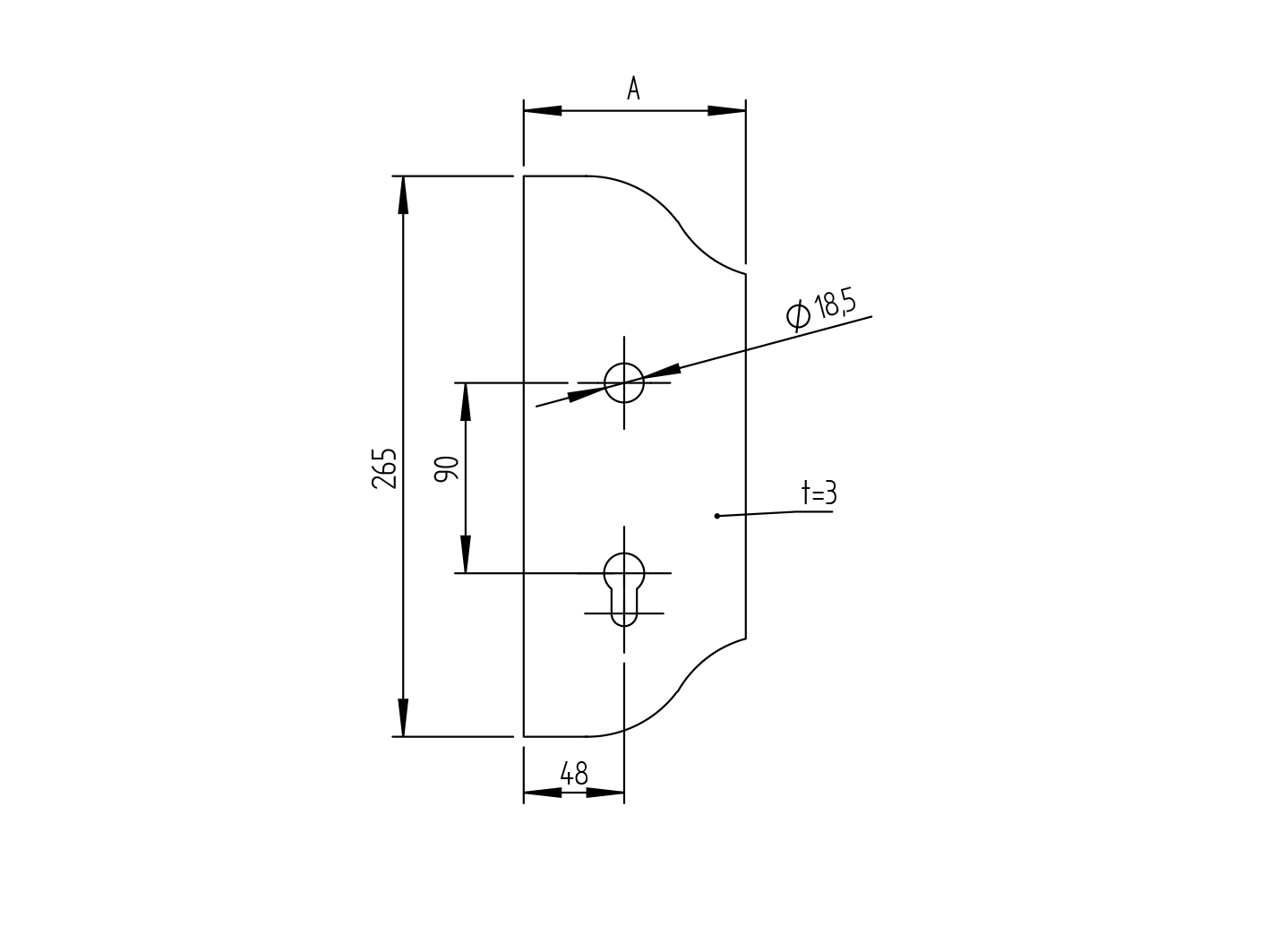Zárcímke-mángorolt 268x106, t3mm