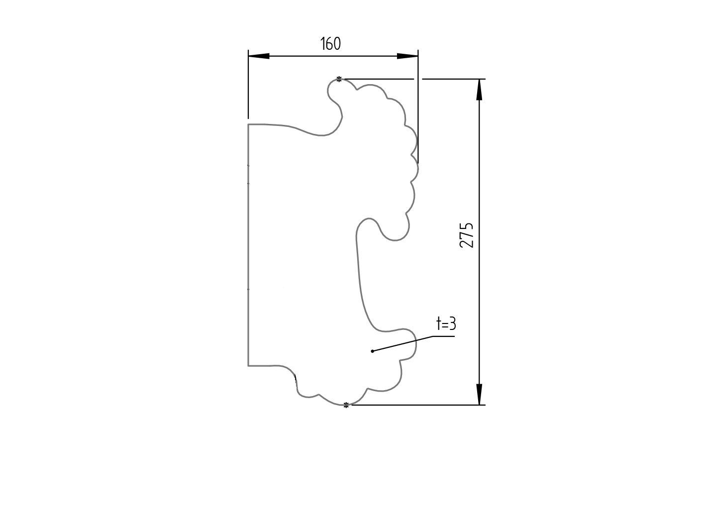 Zárcímke -jobbos 275x160, t3mm