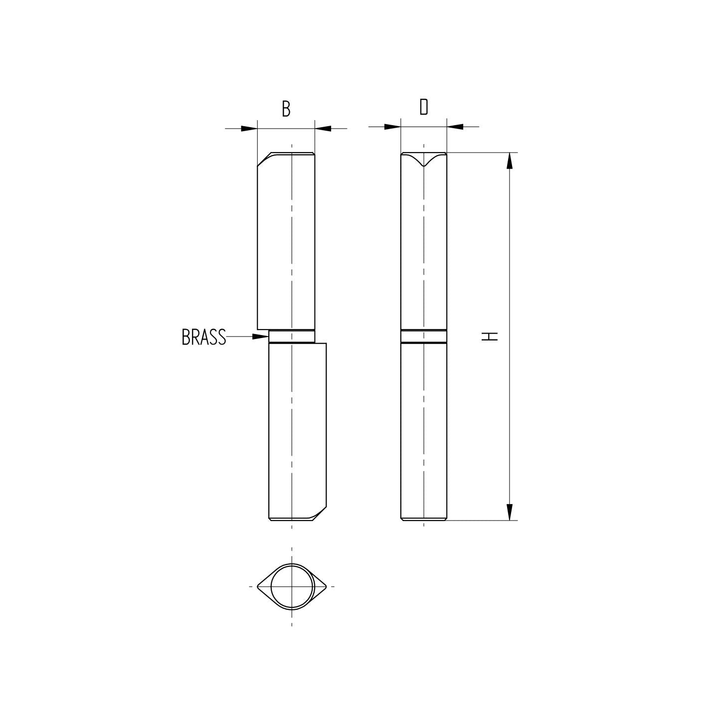 Diópánt D14, L100mm