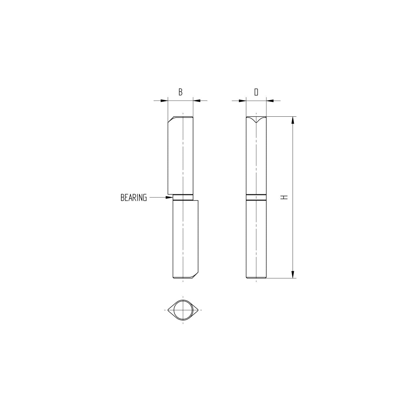 Diópánt D22, L200mm