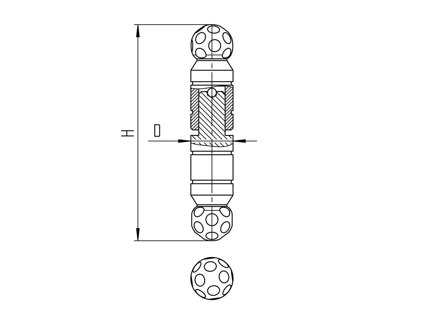 Díszített hegeszthető zsanér D30, L=146mm