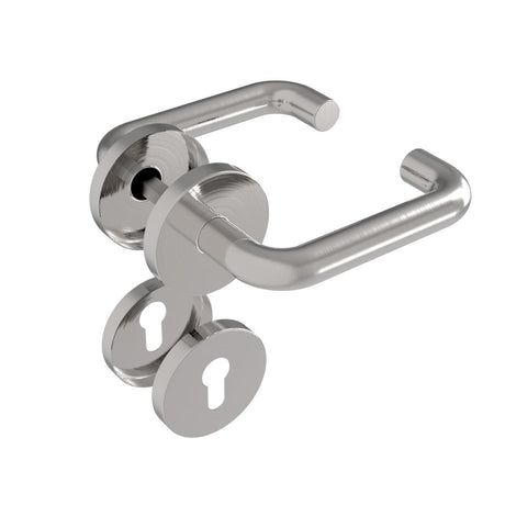 Rozsdamentes kilincs - zártakaróval AISI 304, K320