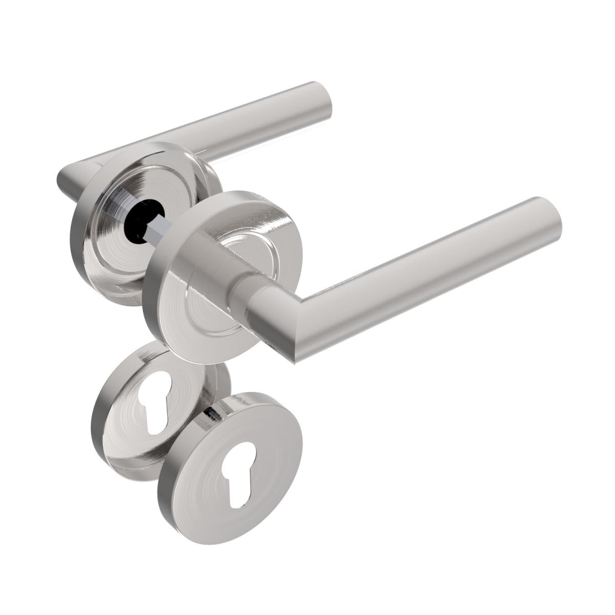 Rozsdamentes kilincs - zártakaróval AISI 304, K320