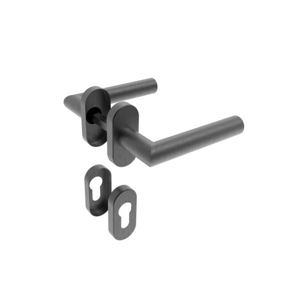 Rozsdamentes kilincs - zártakaróval AISI 304, K320