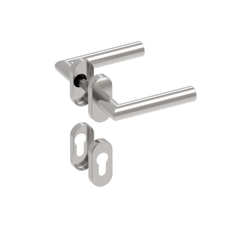 Rozsdamentes kilincs - zártakaróval AISI 304, K320