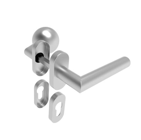 Rozsdamentes kilincs - zártakaróval AISI 304, K320